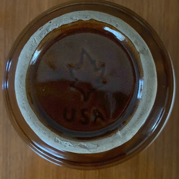 VINTAGE Brown Drip Glaze Bowl Made in USA - Picture 4 of 7